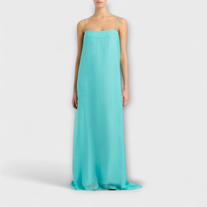 Madison - Robe Maxi Élégante avec Bretelles Fines