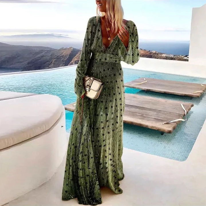 Robe d'été longue classique pour femmes