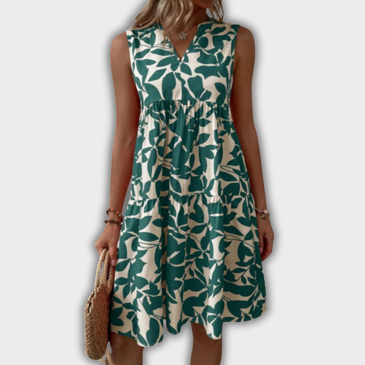Isabel - Robe d'été à volants florale