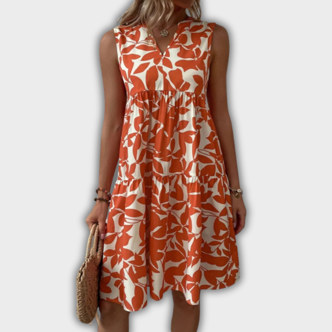 Isabel - Robe d'été à volants florale