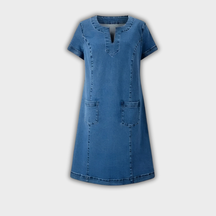 Julia | Robe en Jean Élégante avec Poche