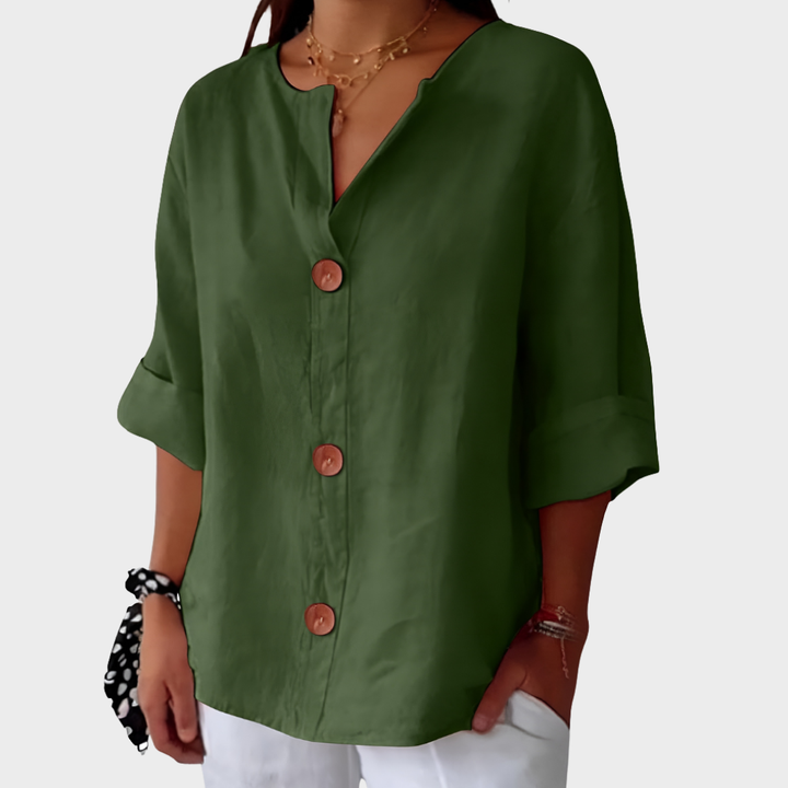 Idun - Blouse en Lin Décontractée