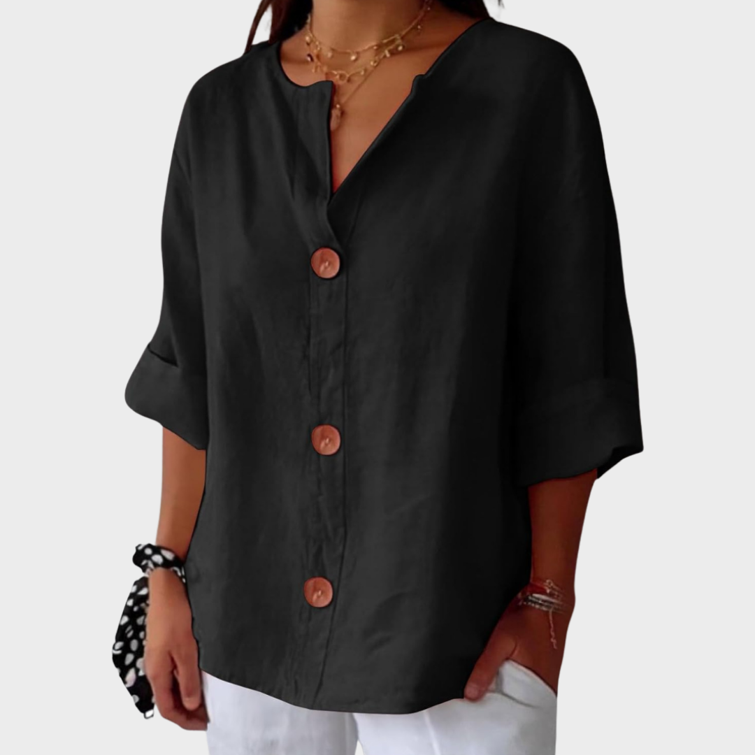 Idun - Blouse en Lin Décontractée