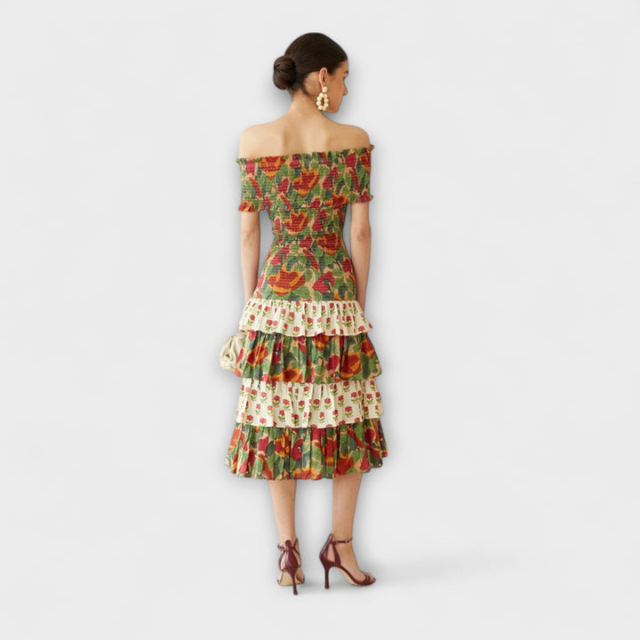 Harriet - Robe Midi May Vibrante