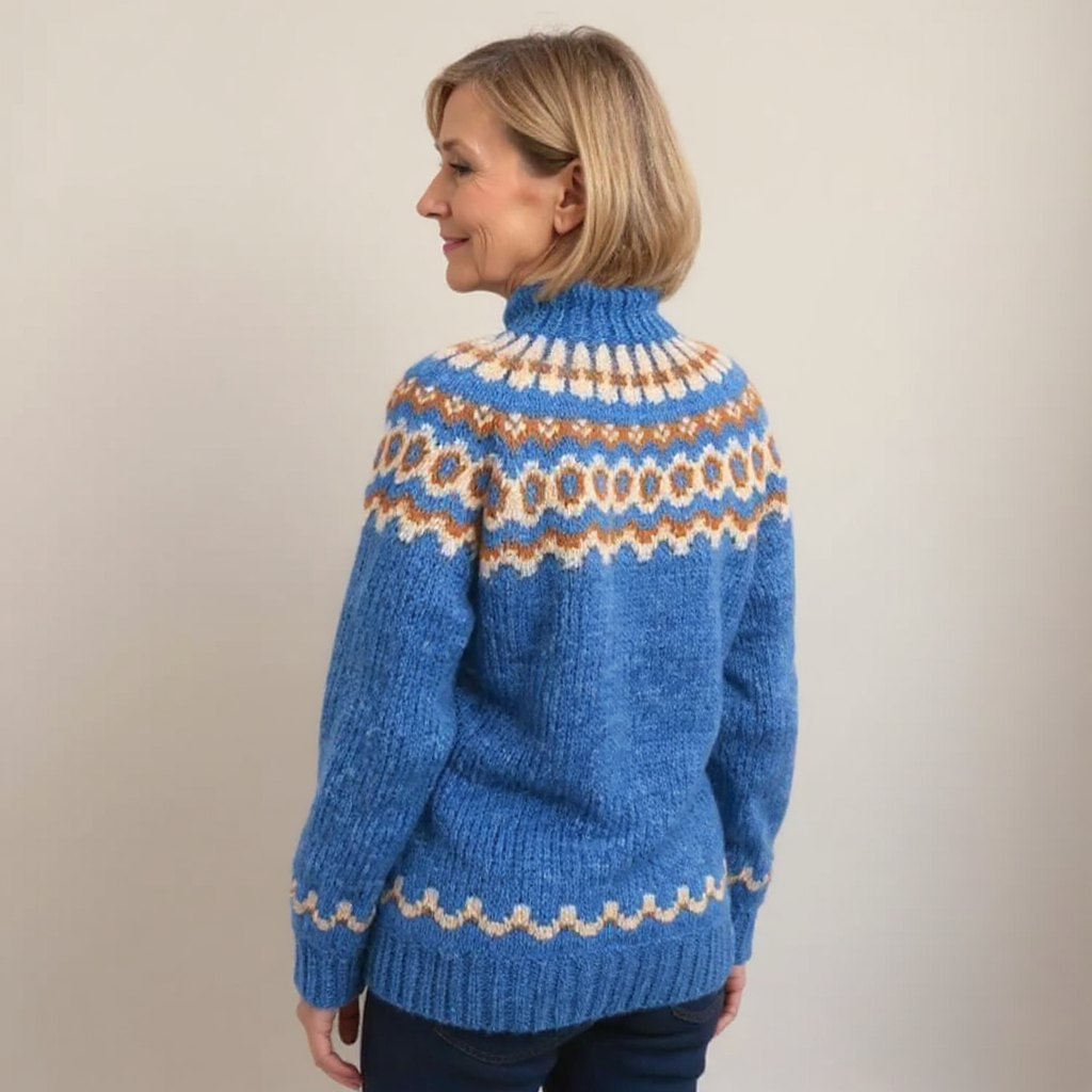 Carla | Pull en tricot islandais vintage