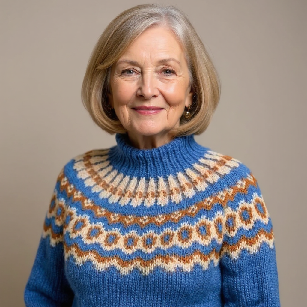 Carla | Pull en tricot islandais vintage