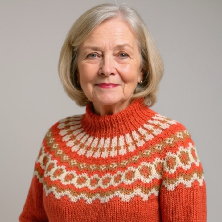 Carla | Pull en tricot islandais vintage