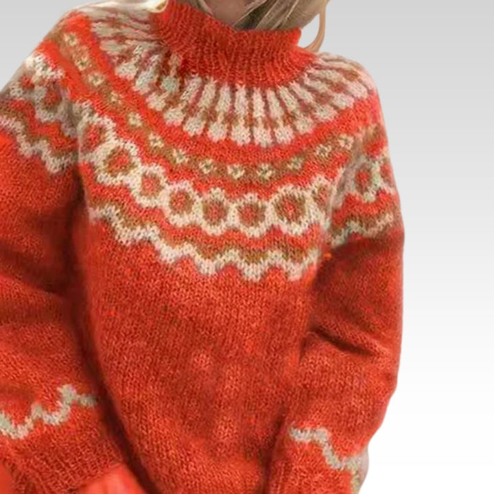 Carla | Pull en tricot islandais vintage