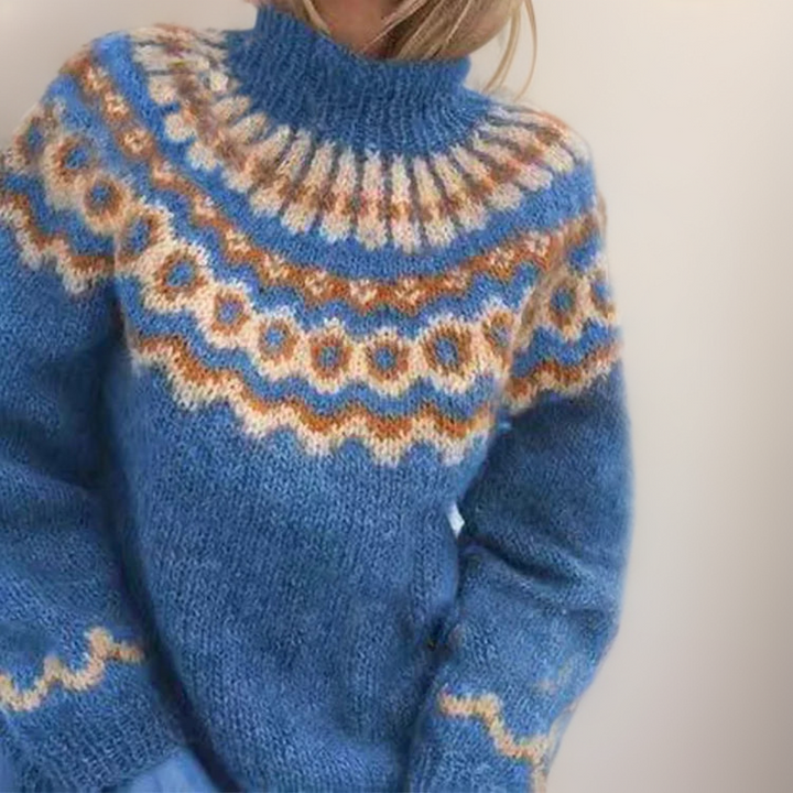 Carla | Pull en tricot islandais vintage
