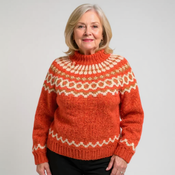 Carla | Pull en tricot islandais vintage