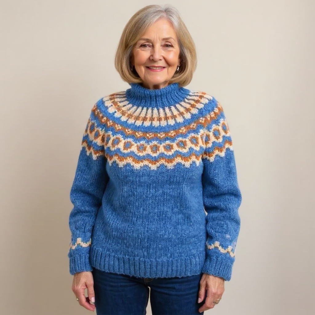 Carla | Pull en tricot islandais vintage