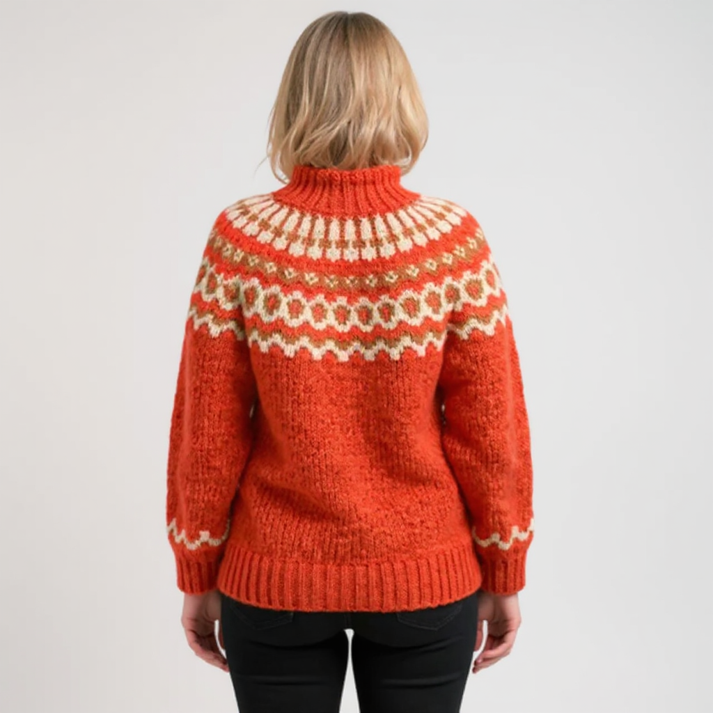 Carla | Pull en tricot islandais vintage