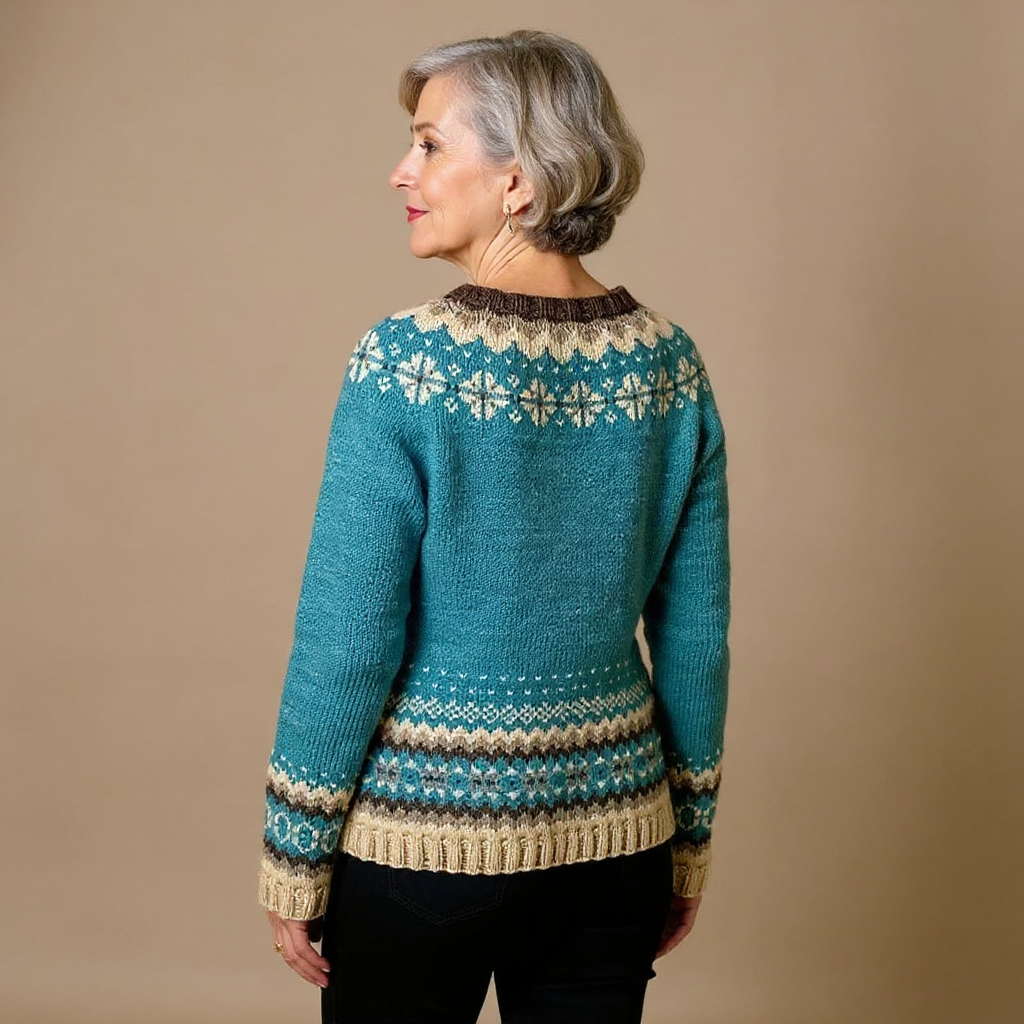 Cassandra | Veste en Tricot Vintage Île