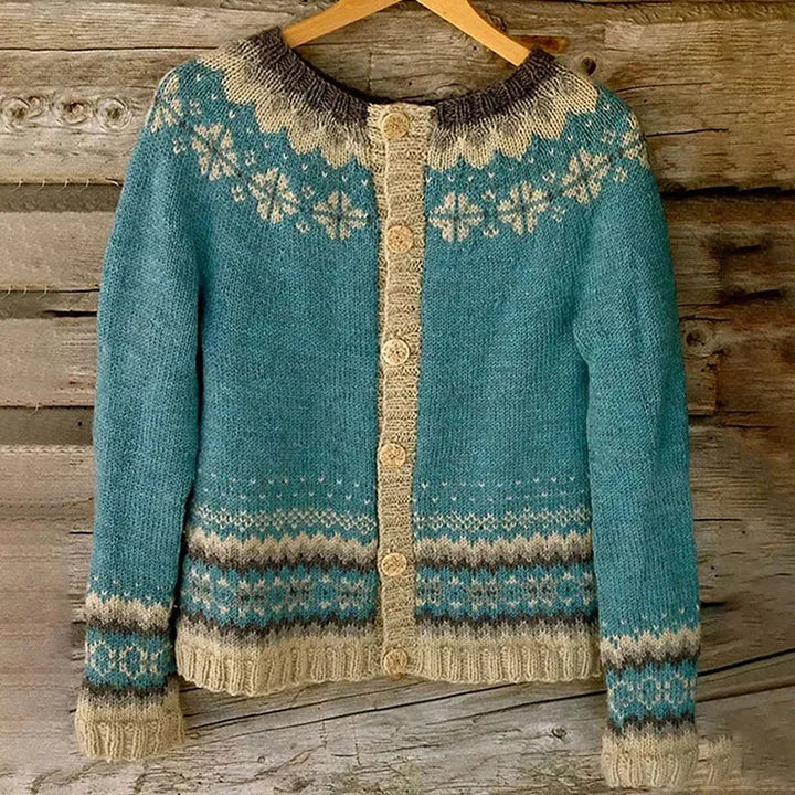 Cassandra | Veste en Tricot Vintage Île