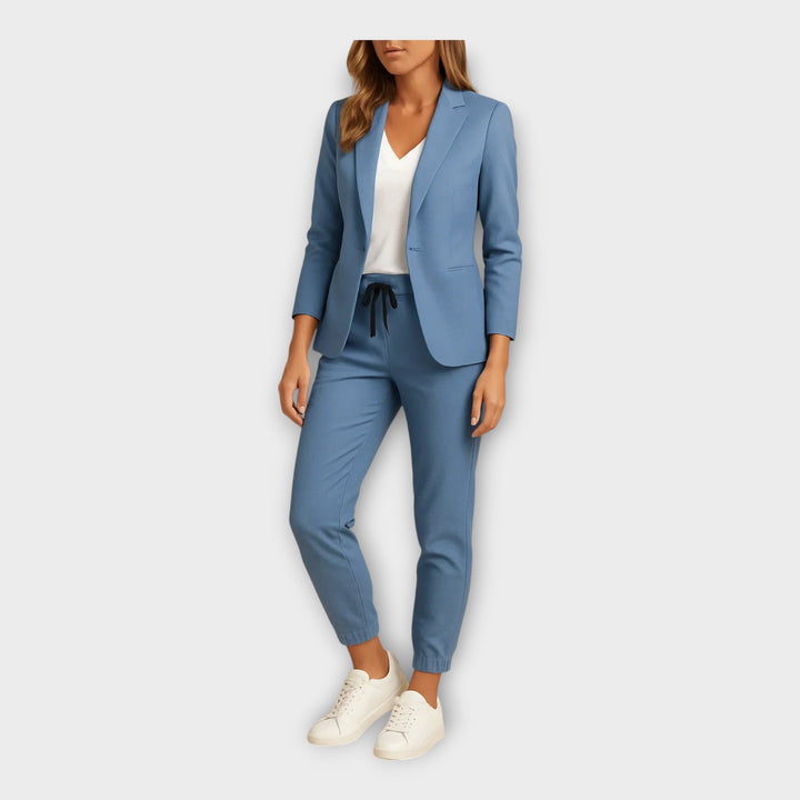 Nikol - Costume Femme avec Blazer et Pantalon Jogger