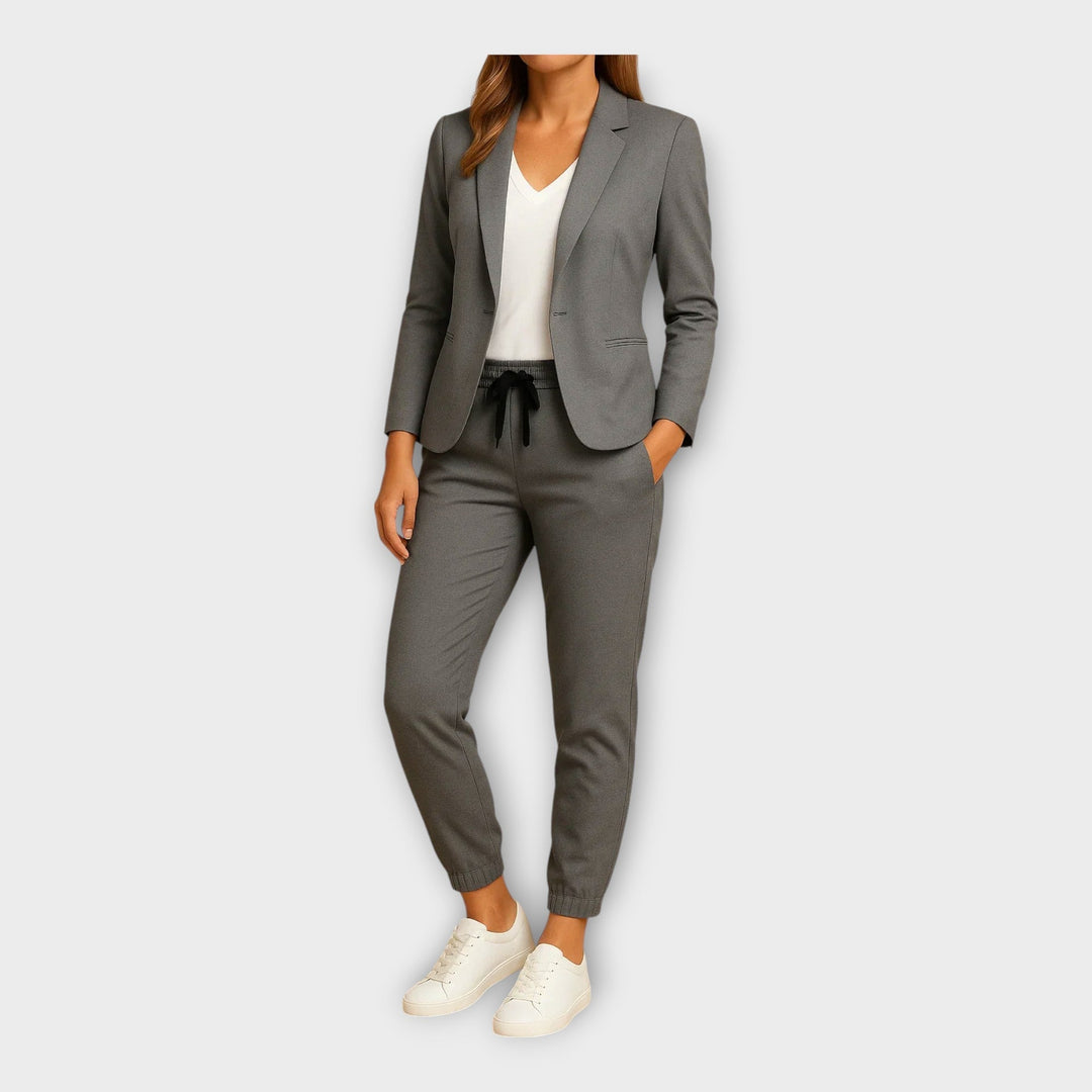 Nikol - Costume Femme avec Blazer et Pantalon Jogger