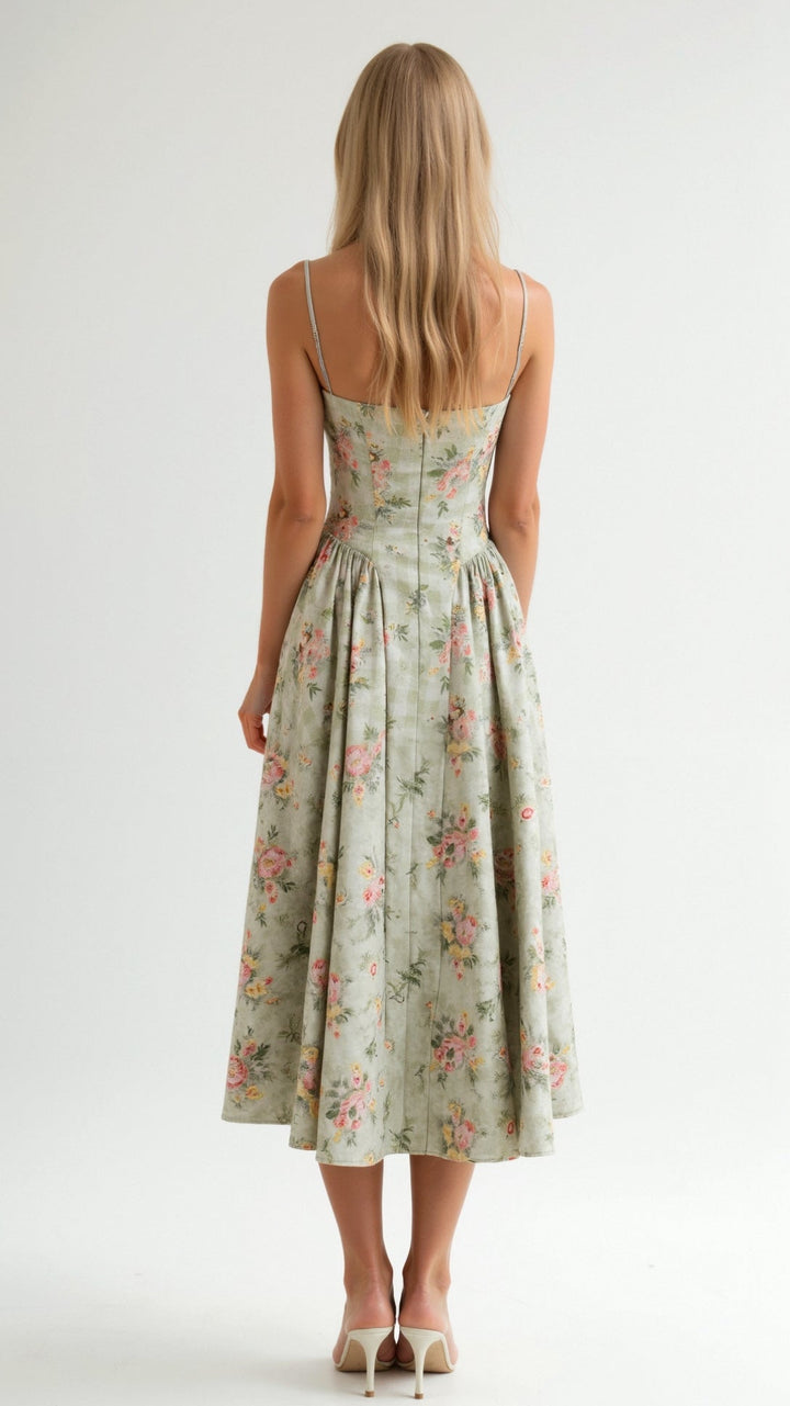 Robe Midi Imprimé Floral Clara