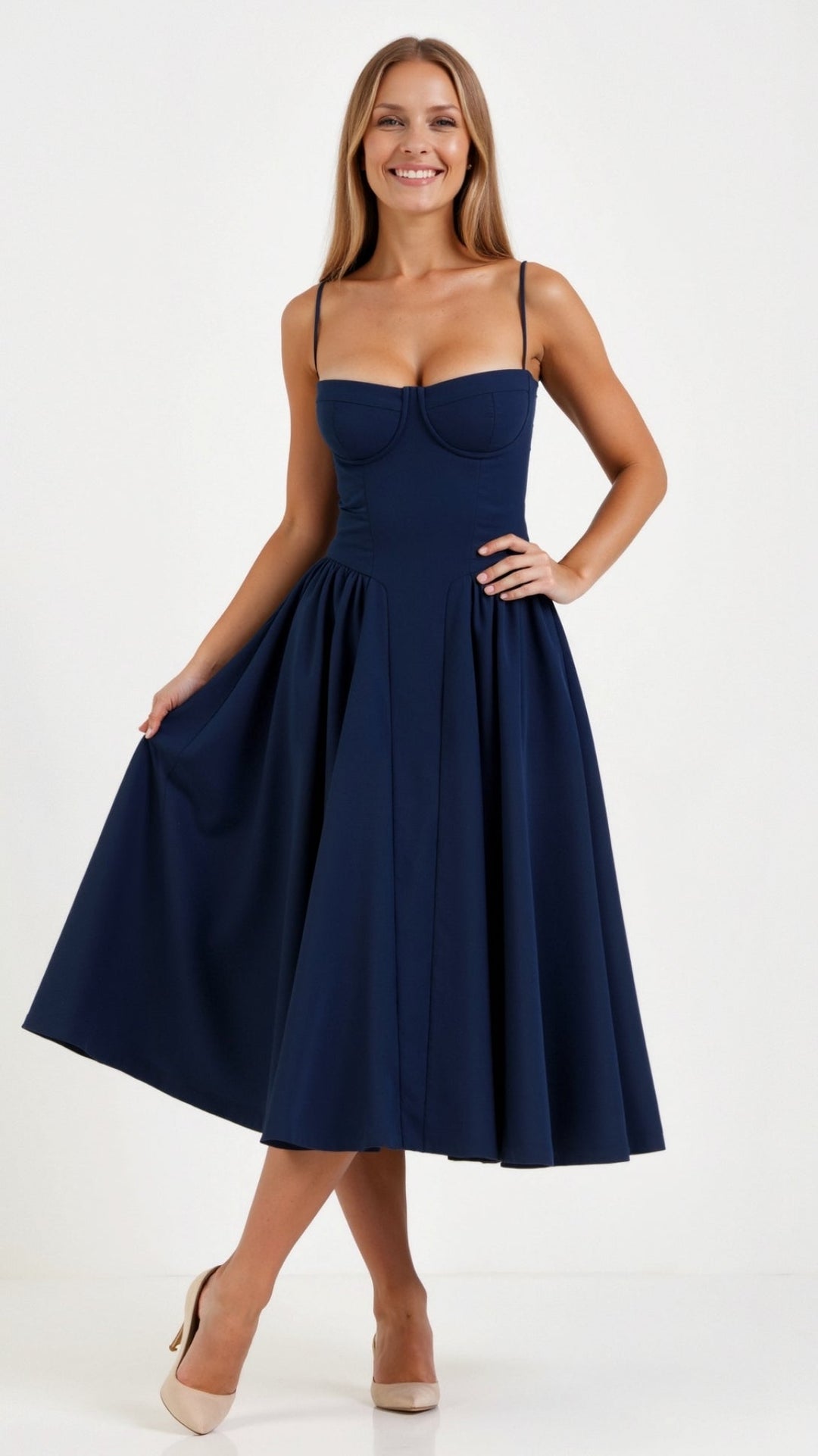 Robe Midi Imprimé Floral Clara