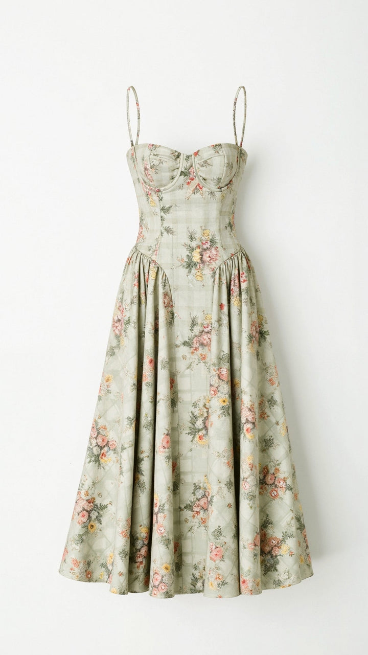 Robe Midi Imprimé Floral Clara