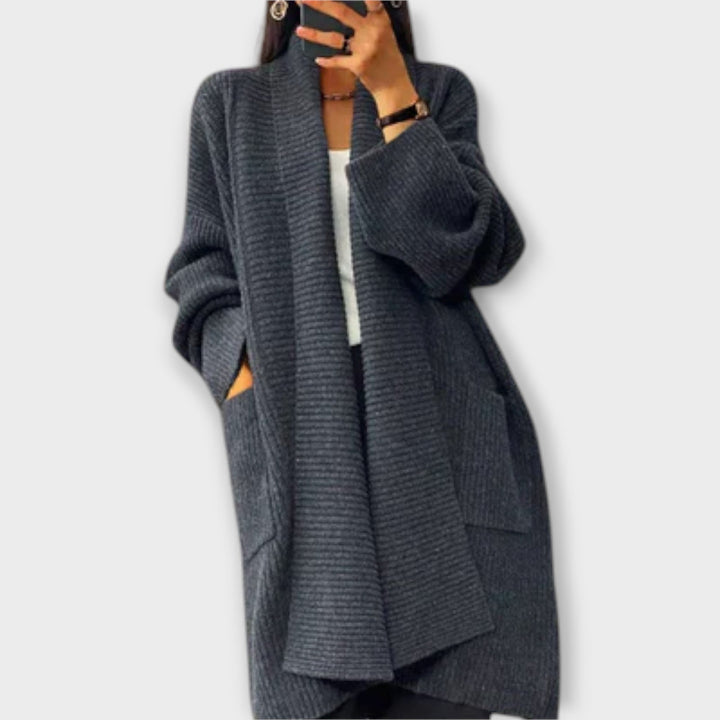 Euphemia - Cardigan Long Tricoté