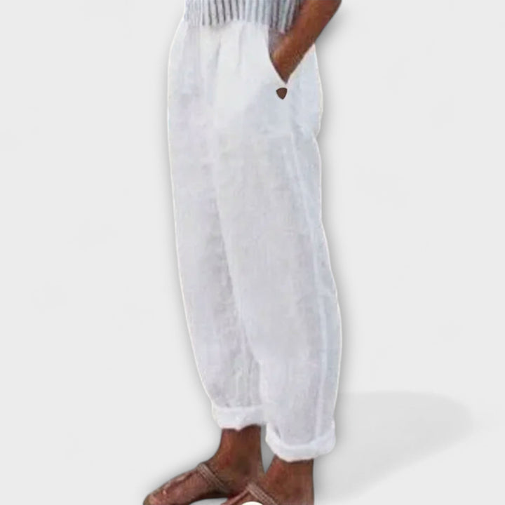 Clara – Pantalon avec Ceinture Douce et Poches Latérales Pratiques