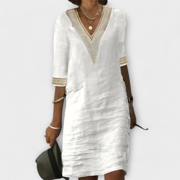 Robe pour femmes en coton et lin