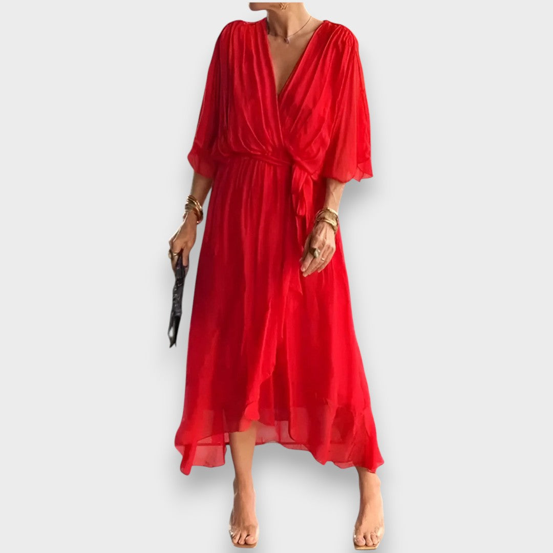 Monica | Robe avec décolleté en V