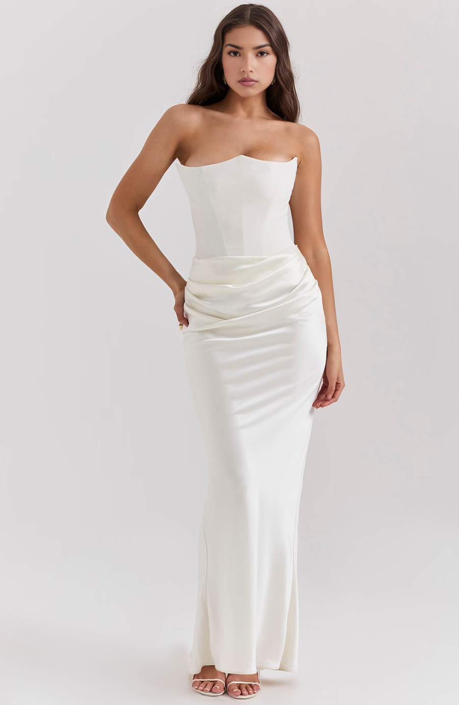 Robe Maxi Corset Sans Bretelles Mia
