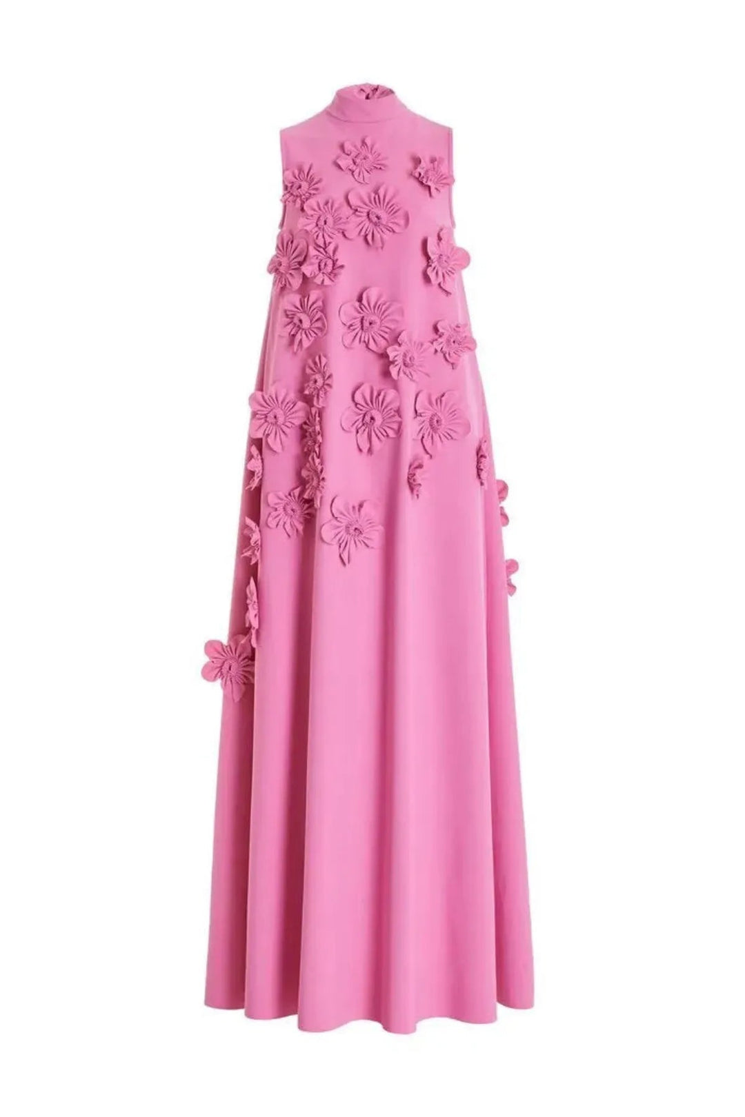 Robe Maxi d'Été Sans Manches Embellie de Fleurs