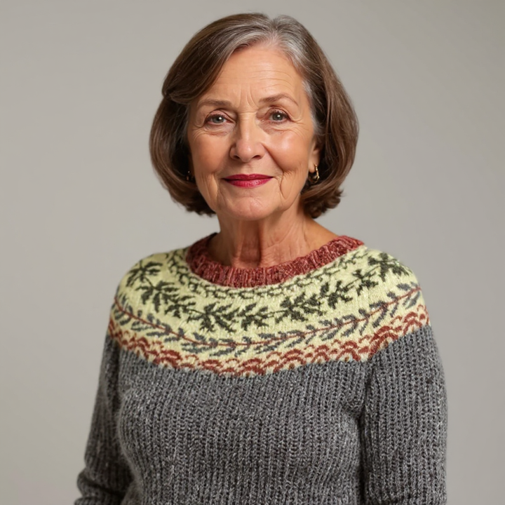 Frances | Pull en Tricot Islandais Vintage