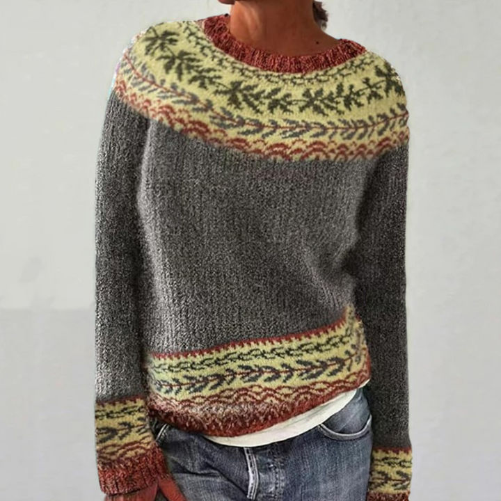 Frances | Pull en Tricot Islandais Vintage
