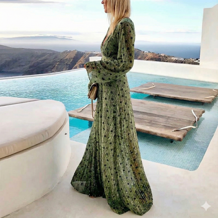 Robe d'été longue classique pour femmes