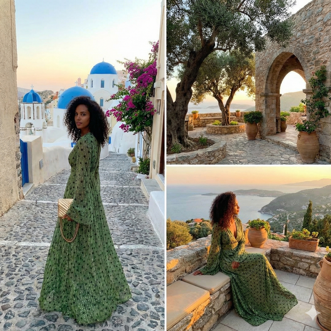 Robe d'été longue classique pour femmes