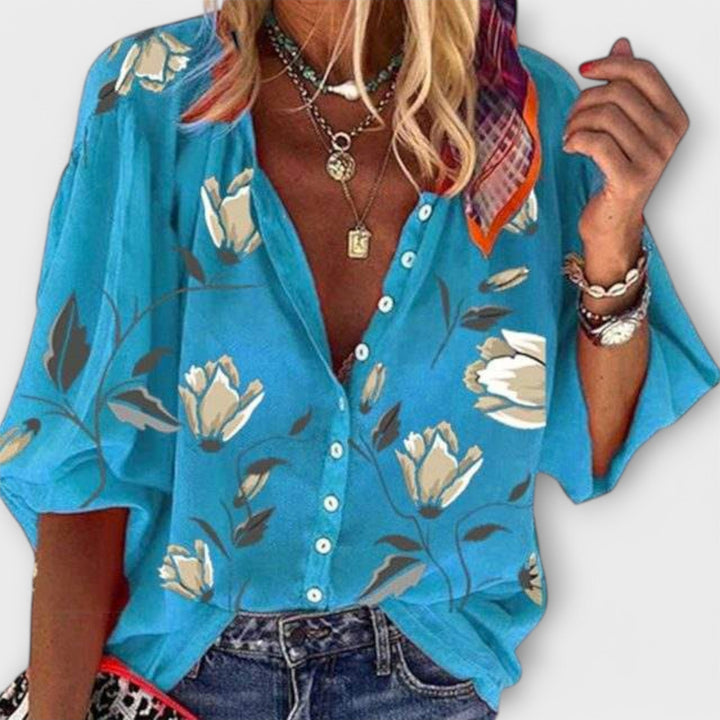 Madeleine – Blouse légère au design floral