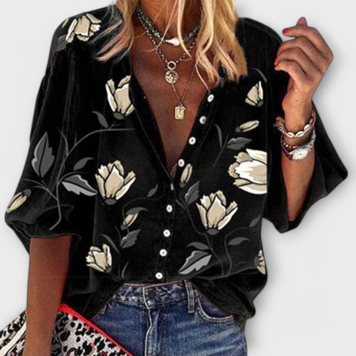 Madeleine – Blouse légère au design floral