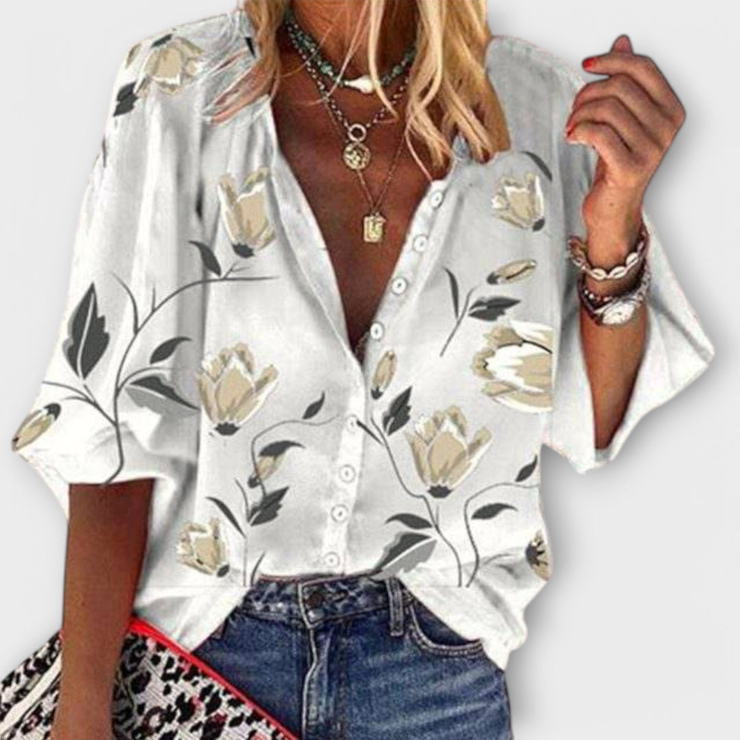 Madeleine – Blouse légère au design floral