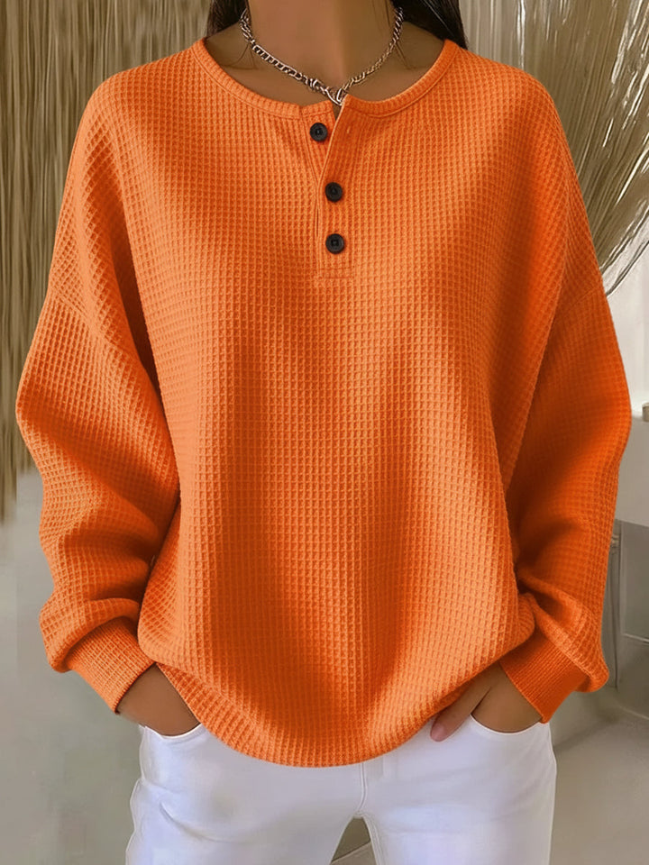 Hélène - Pull en maille gaufrée douillet