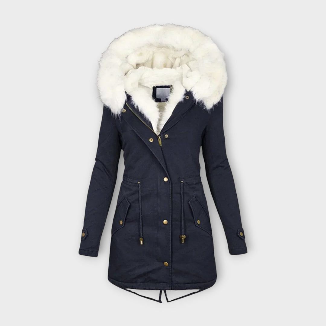 Ivara - Veste d'Hiver Imperméable avec Doublure en Fourrure Synthétique