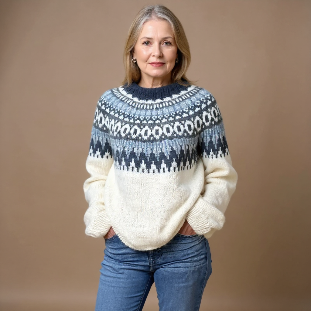 Janet | Pull en Laine Islandais Vintage