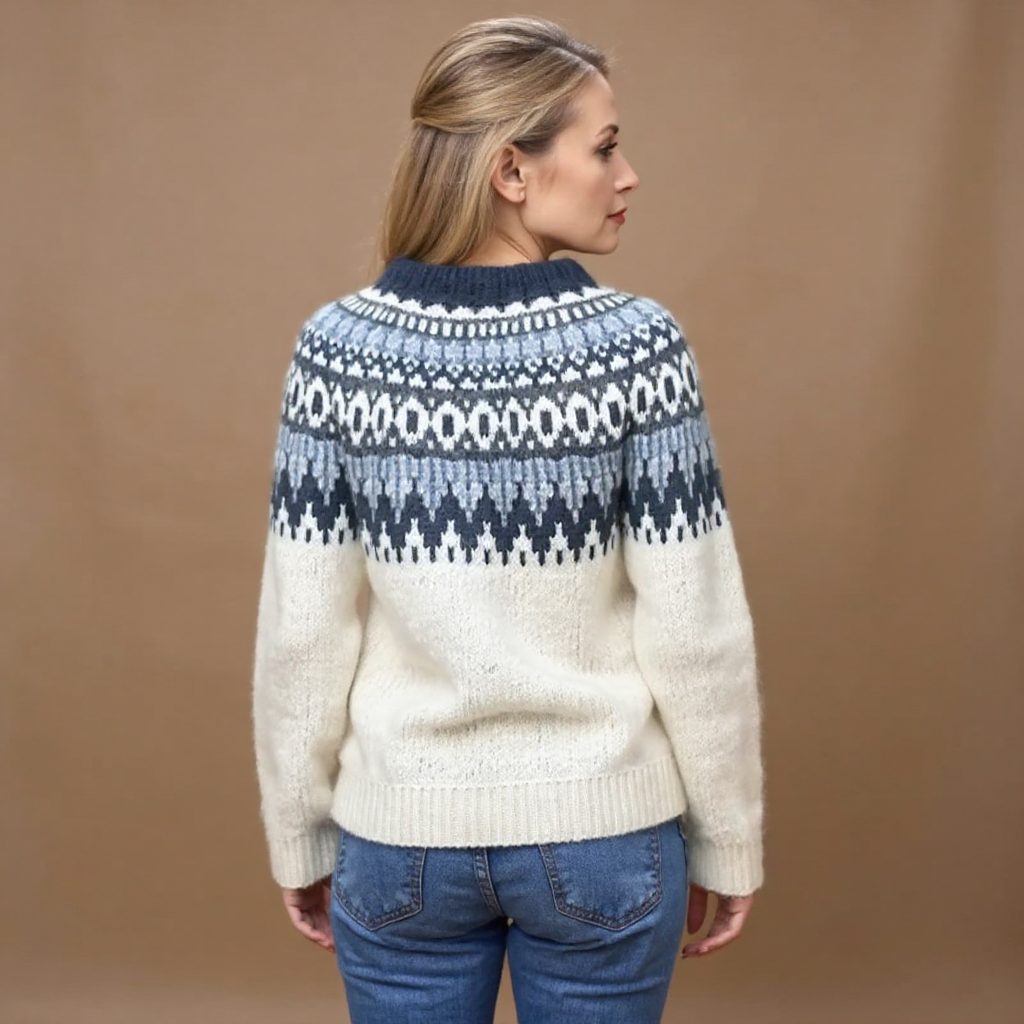 Janet | Pull en Laine Islandais Vintage