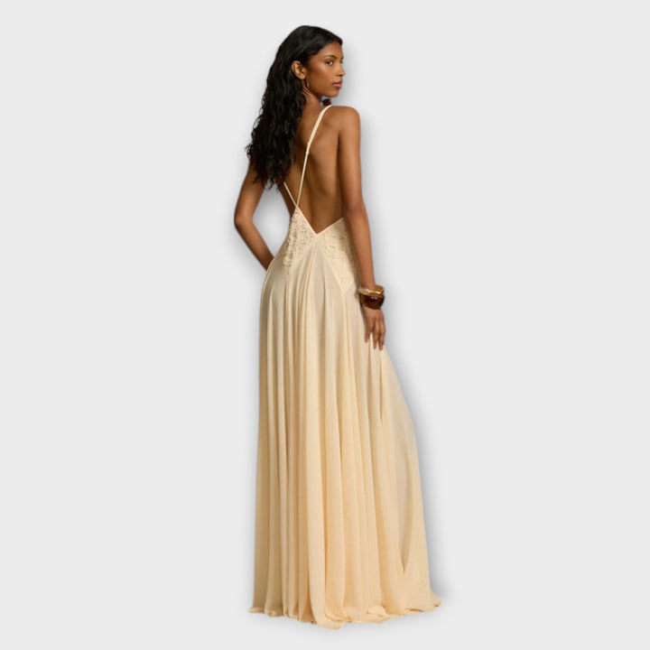 Lavinia - Robe maxi avec décolleté en V profond