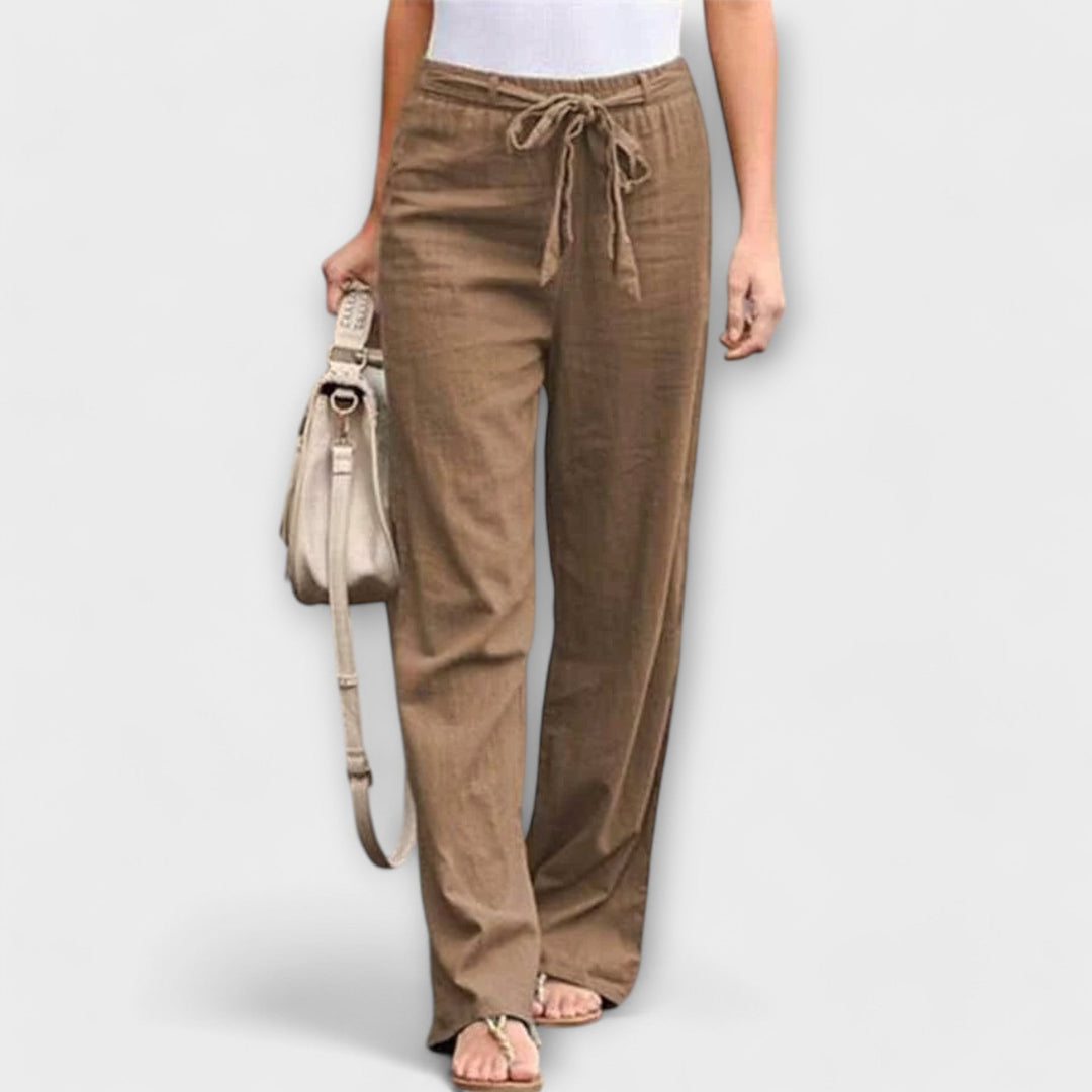 Loreen – Pantalon en Lin Léger