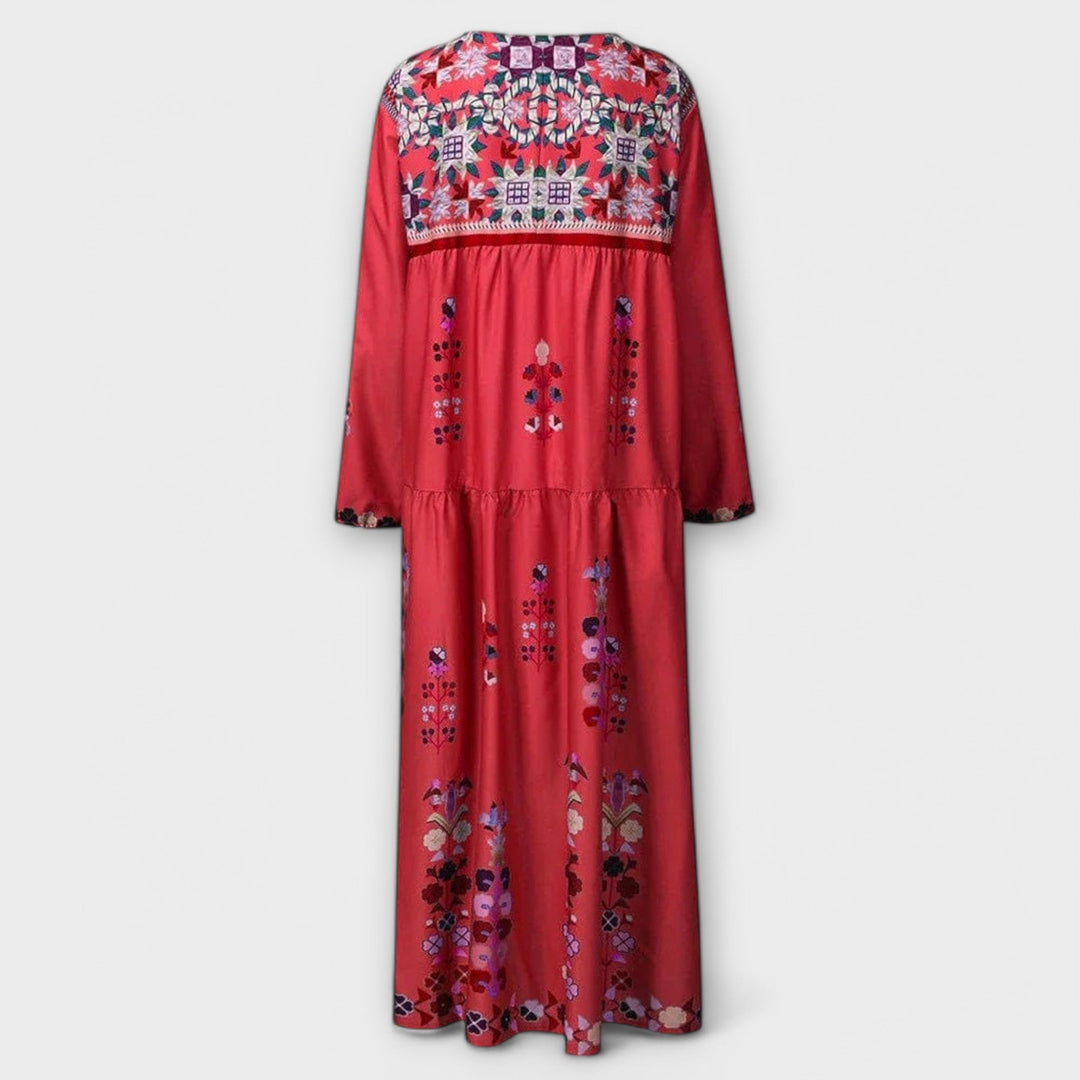 Vivi - La robe maxi en lin Boho de Lässig