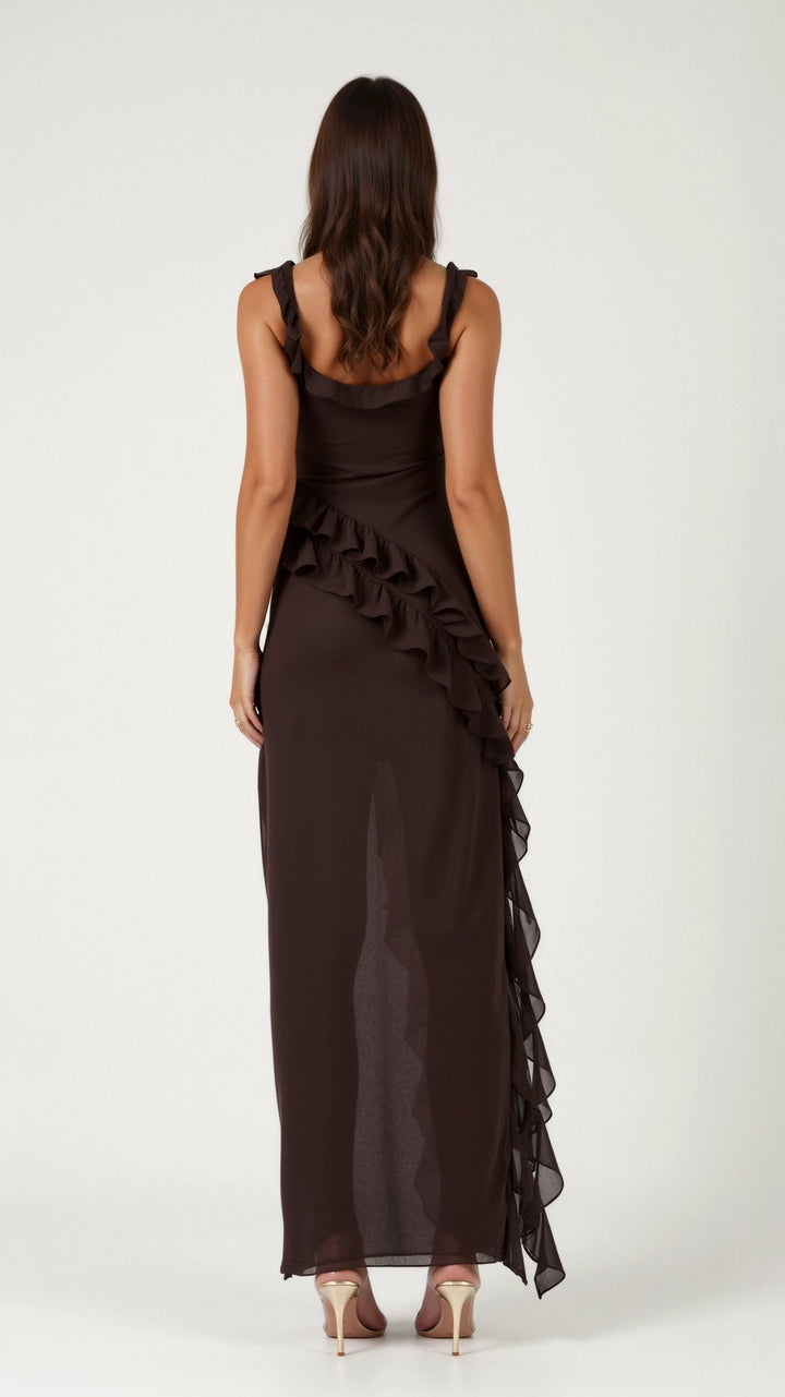 Robe Maxi Élégante à Volants Amelia