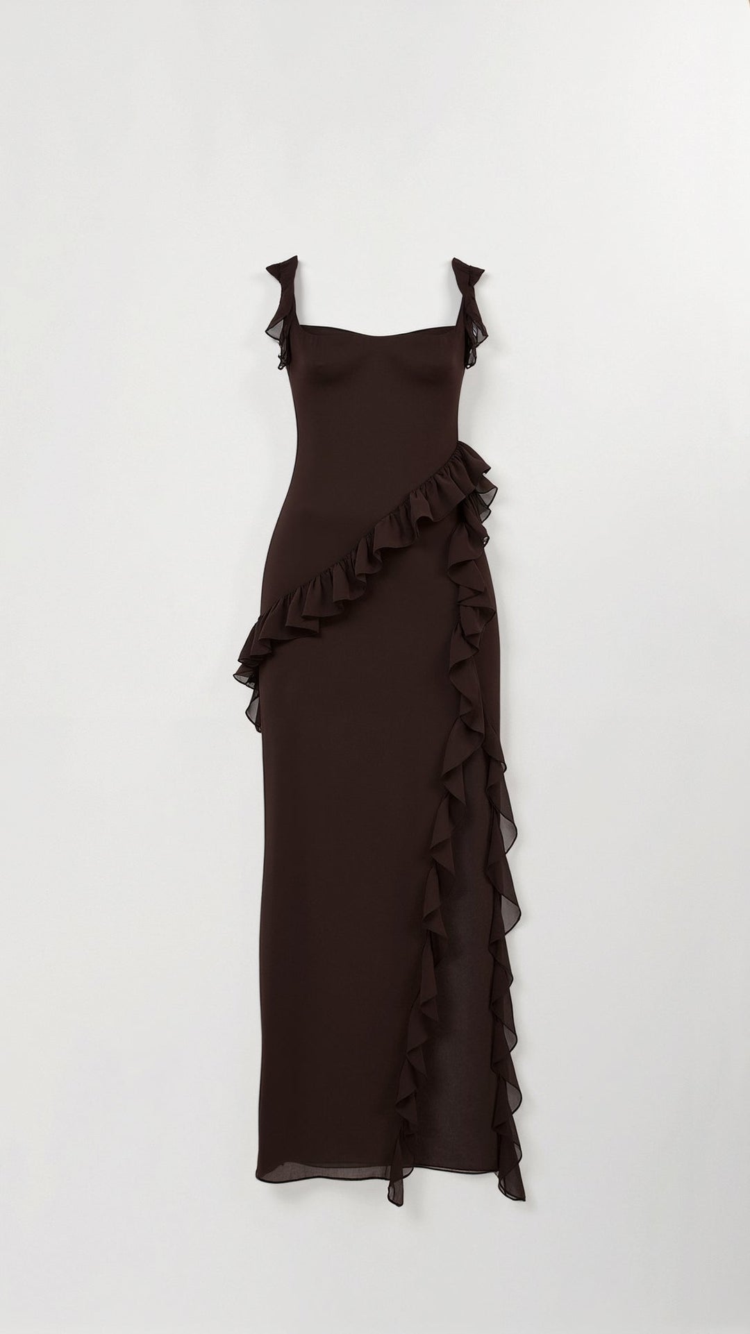 Robe Maxi Élégante à Volants Amelia