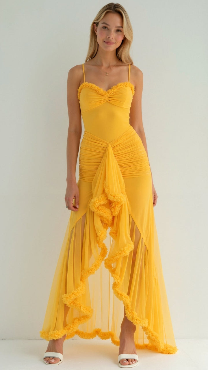 Robe Maxi Sweetheart Édith Élégante