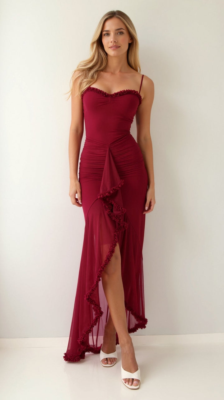 Robe Maxi Sweetheart Édith Élégante