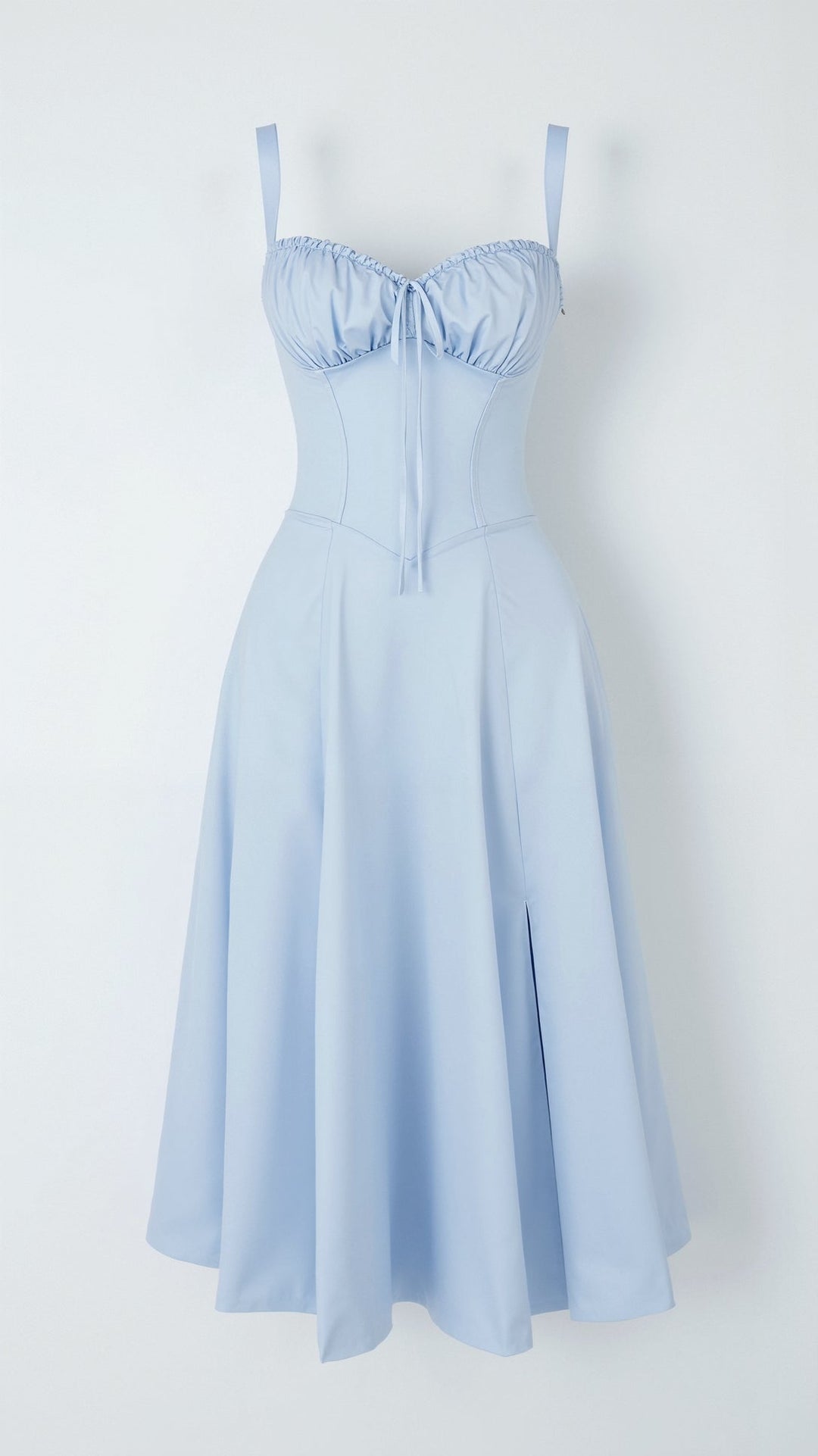 Robe Midi Lila Élégante à Décolleté Coeur