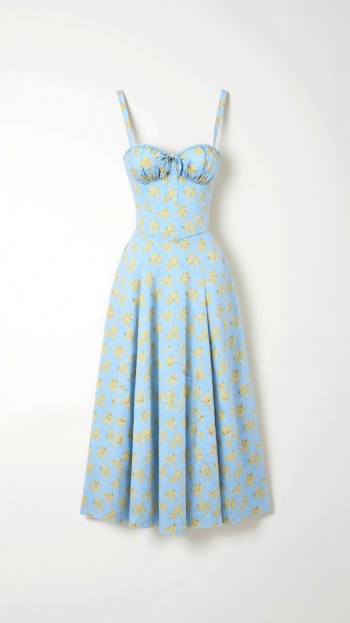 Robe Midi d'Été Matilda à Fleurs
