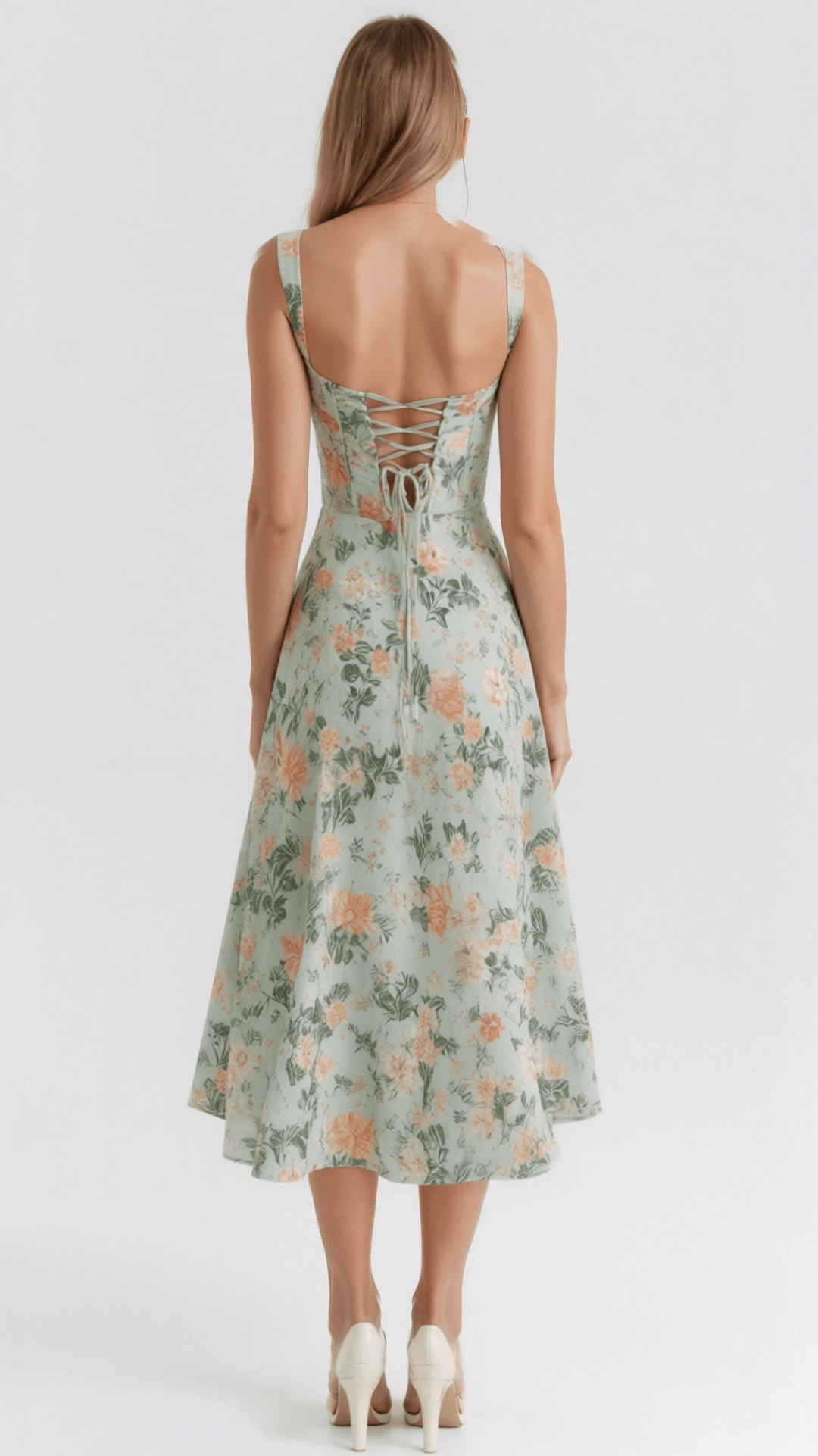 Robe Midi à Imprimé Floral Éléanor